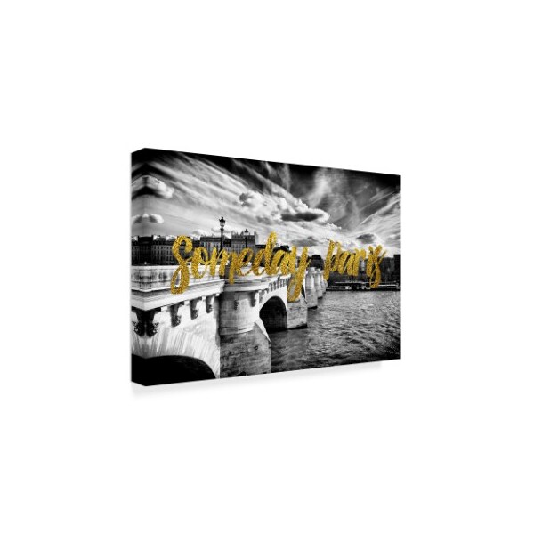 Philippe Hugonnard 'Someday Paris Pont Neuf' Canvas Art,12x19